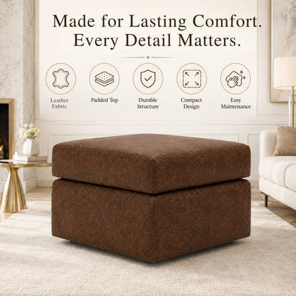 Chocolate Brown Footstool