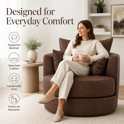 Chocolate Brown SwivelChair
