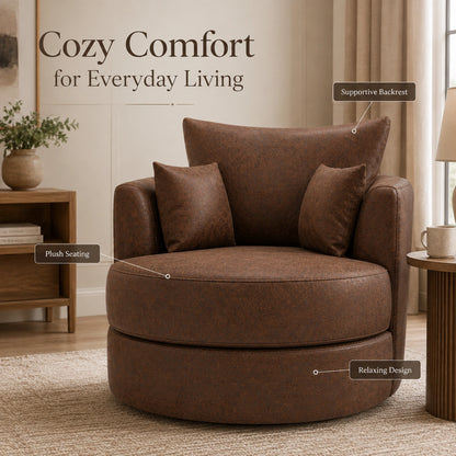 Chocolate Brown SwivelChair