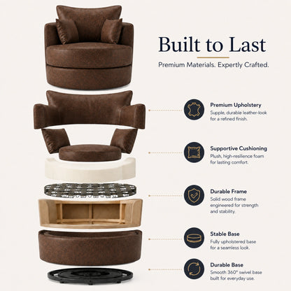 Chocolate Brown SwivelChair