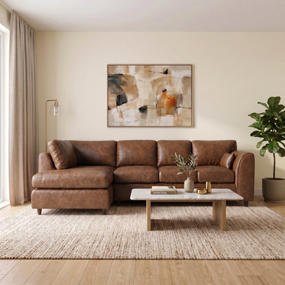 Chocolate Brown | 5 Seater | Left Hand Facing