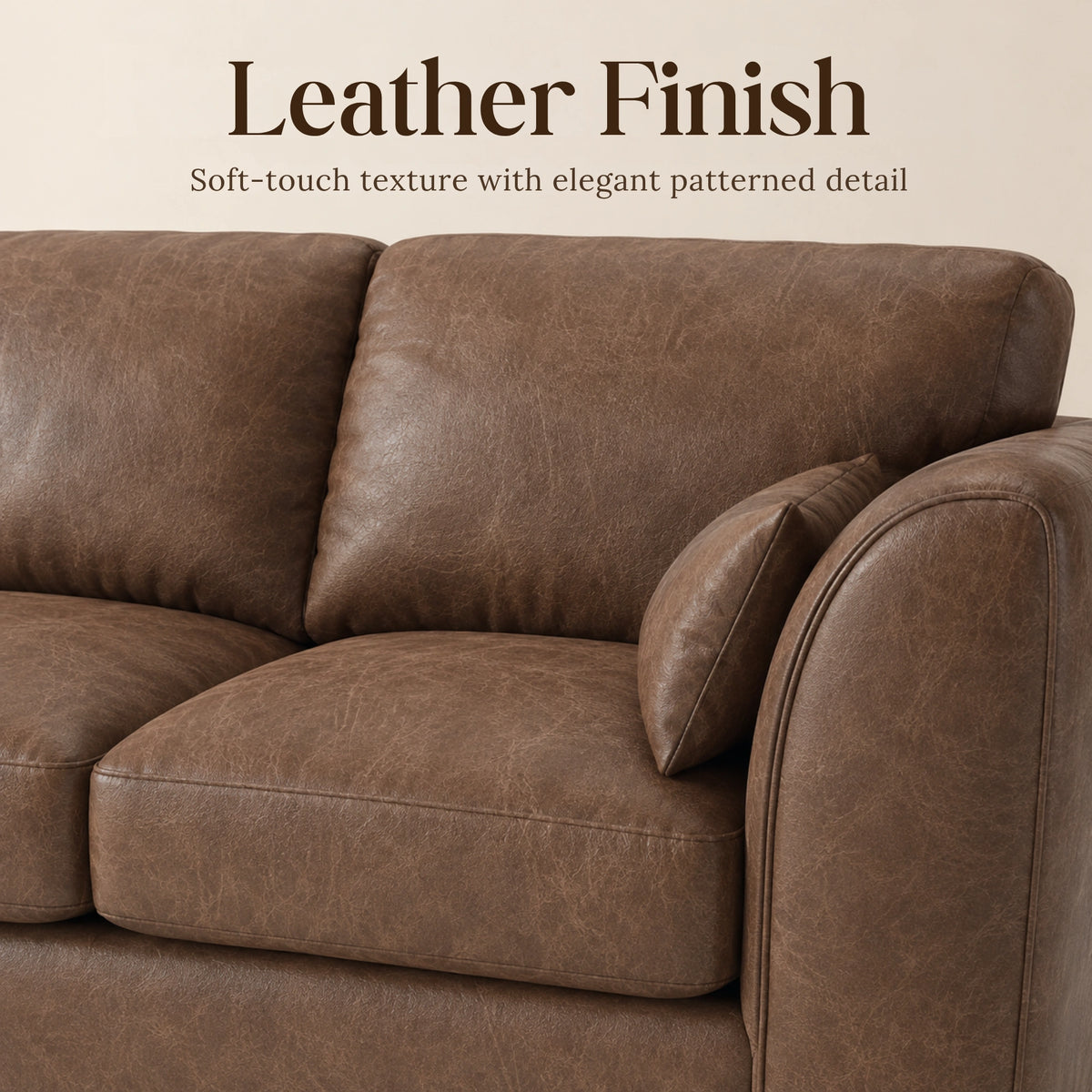 Chocolate Brown | 5 Seater | Left Hand Facing