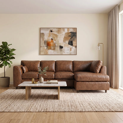 Chocolate Brown | 5 Seater | Right Hand Facing