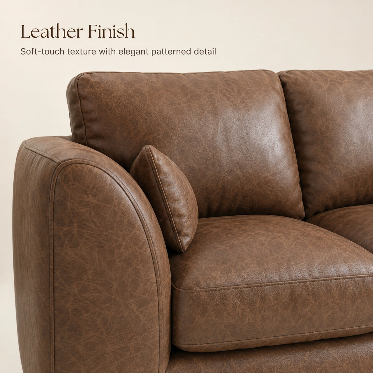 Chocolate Brown | 5 Seater | Right Hand Facing