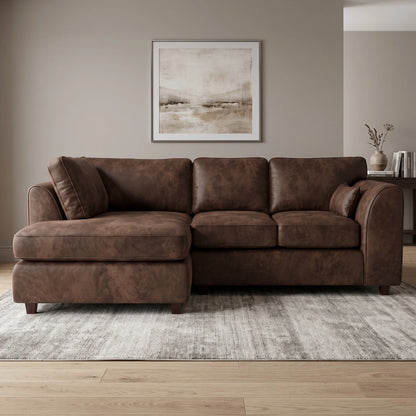Chocolate Brown | 4 Seater | Left Hand Facing