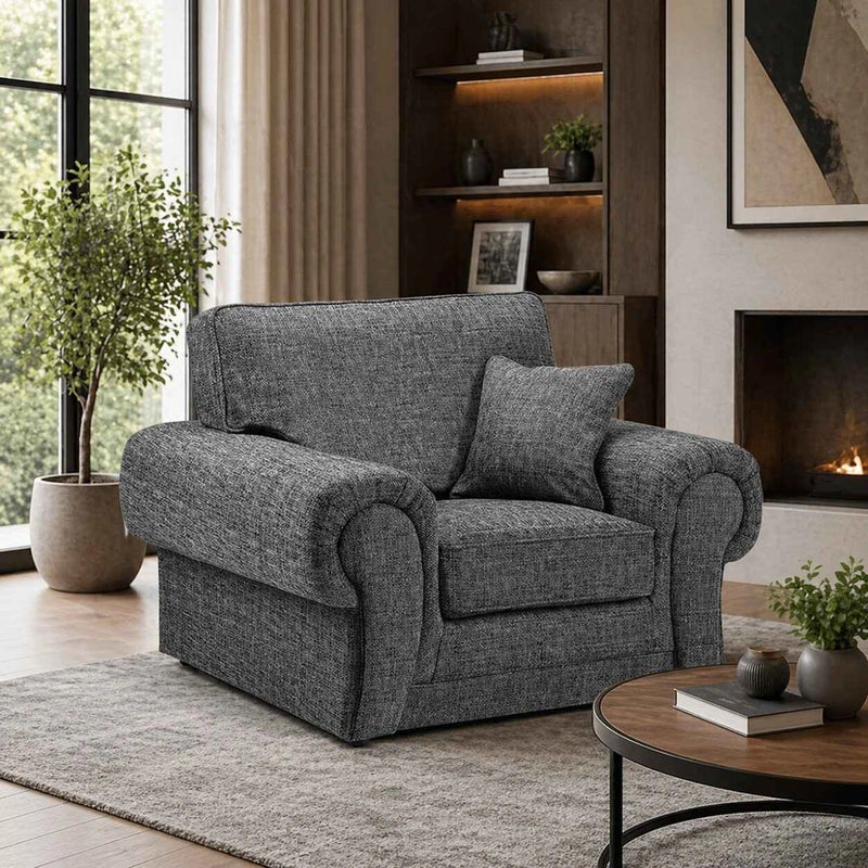 Wilcot Fabric 2 Seater Full Back Sofa by Gamzo Outlet with plush cushions and stylish design, perfect for modern living rooms.