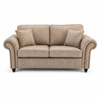 Oakland Full Back 2 Seater Leather Sofa