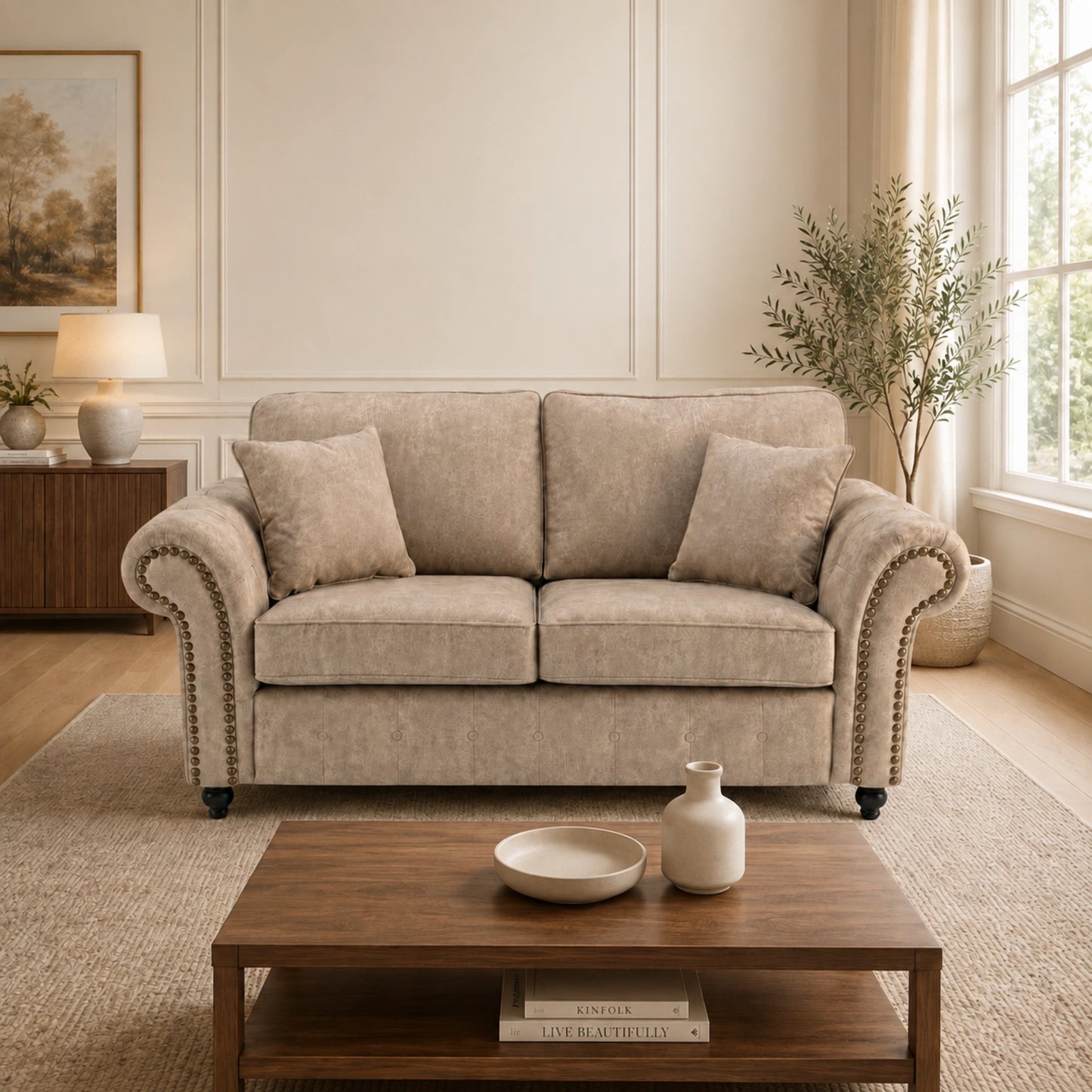 Oakland Leather Sofa Set