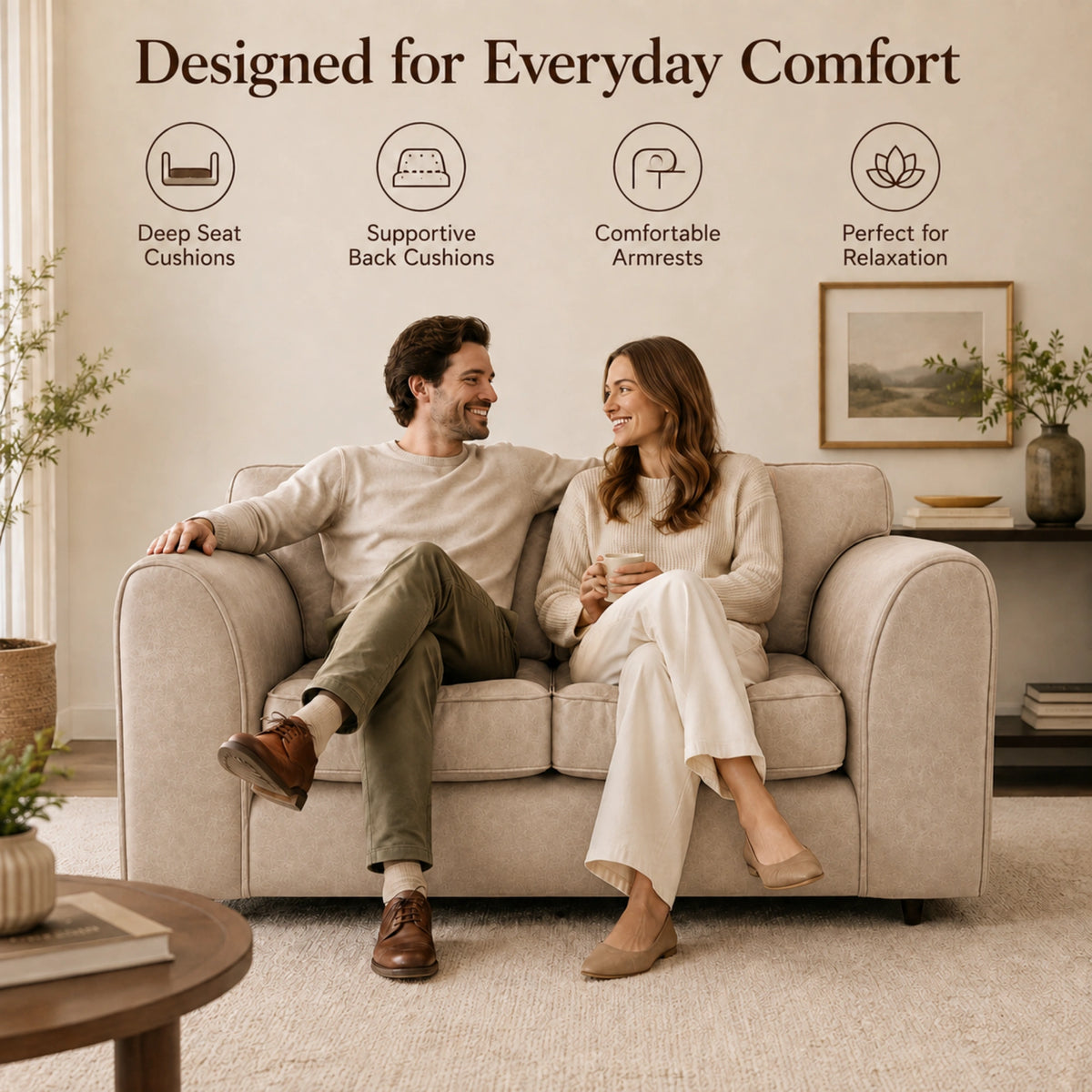 Cream 2 Seater