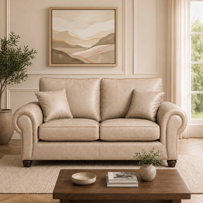 Cream 3 Seater