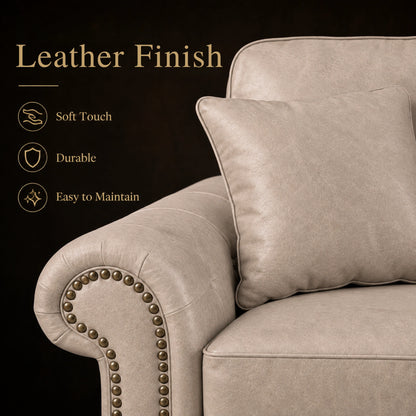 Cream 3 seater