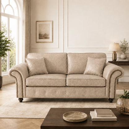 Oakland Leather Sofa Set
