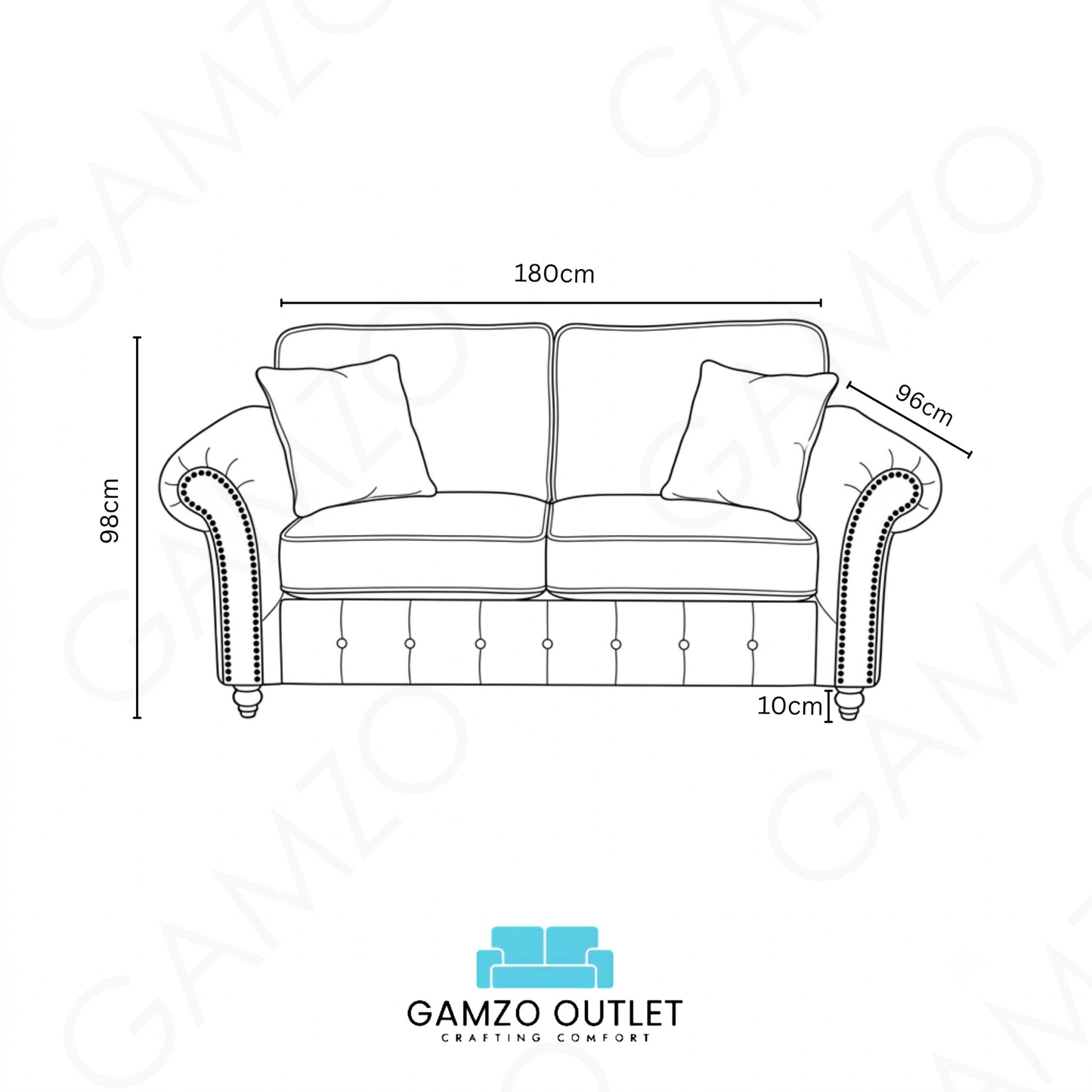 Cream 3+2 Seater
