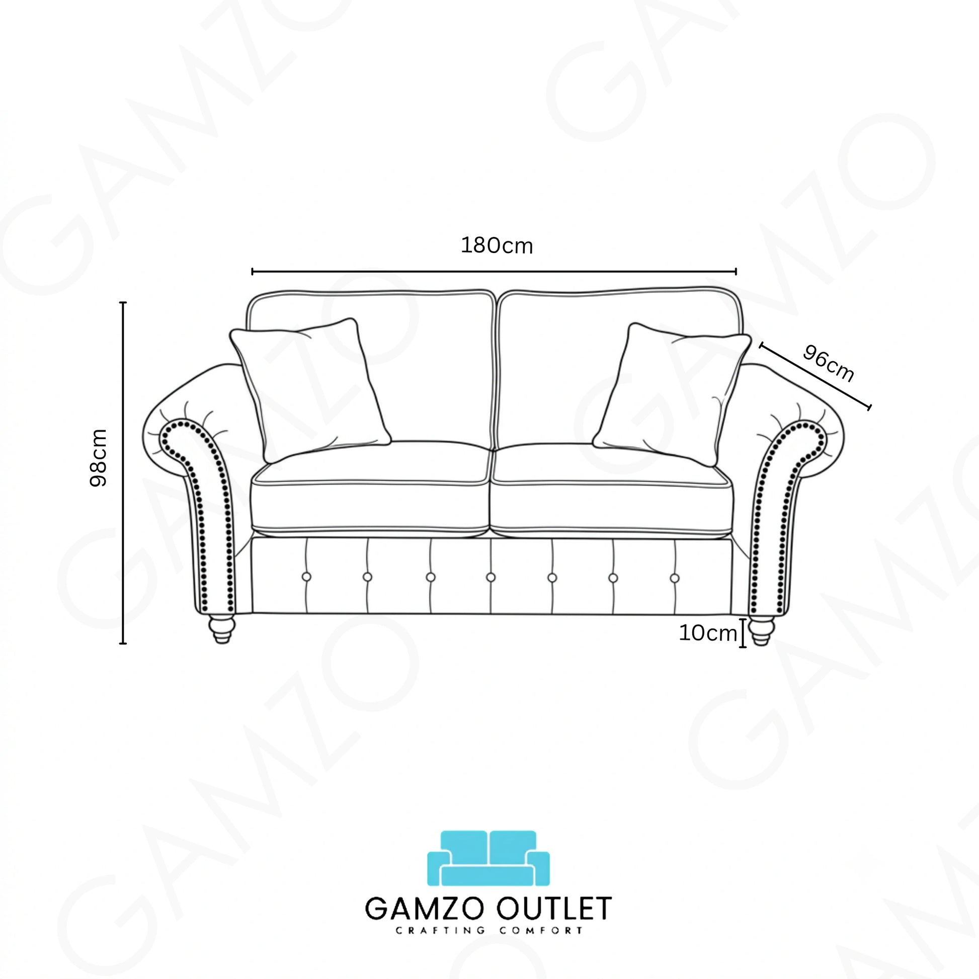 Cream 3+2 Seater