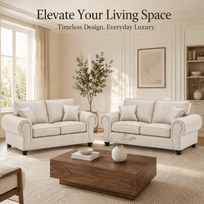Cream 3+2 Seater