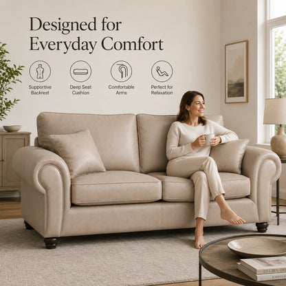 Cream 3+2 Seater