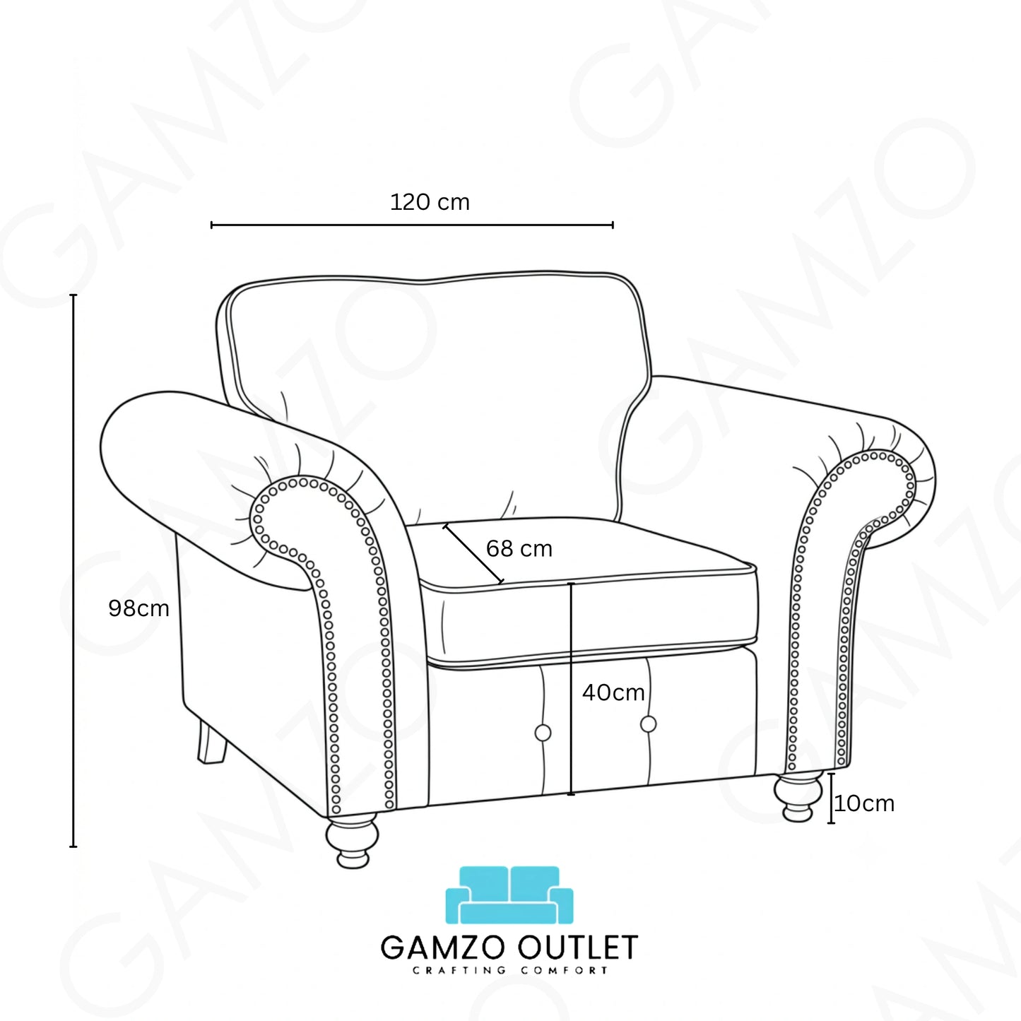 Cream Armchair