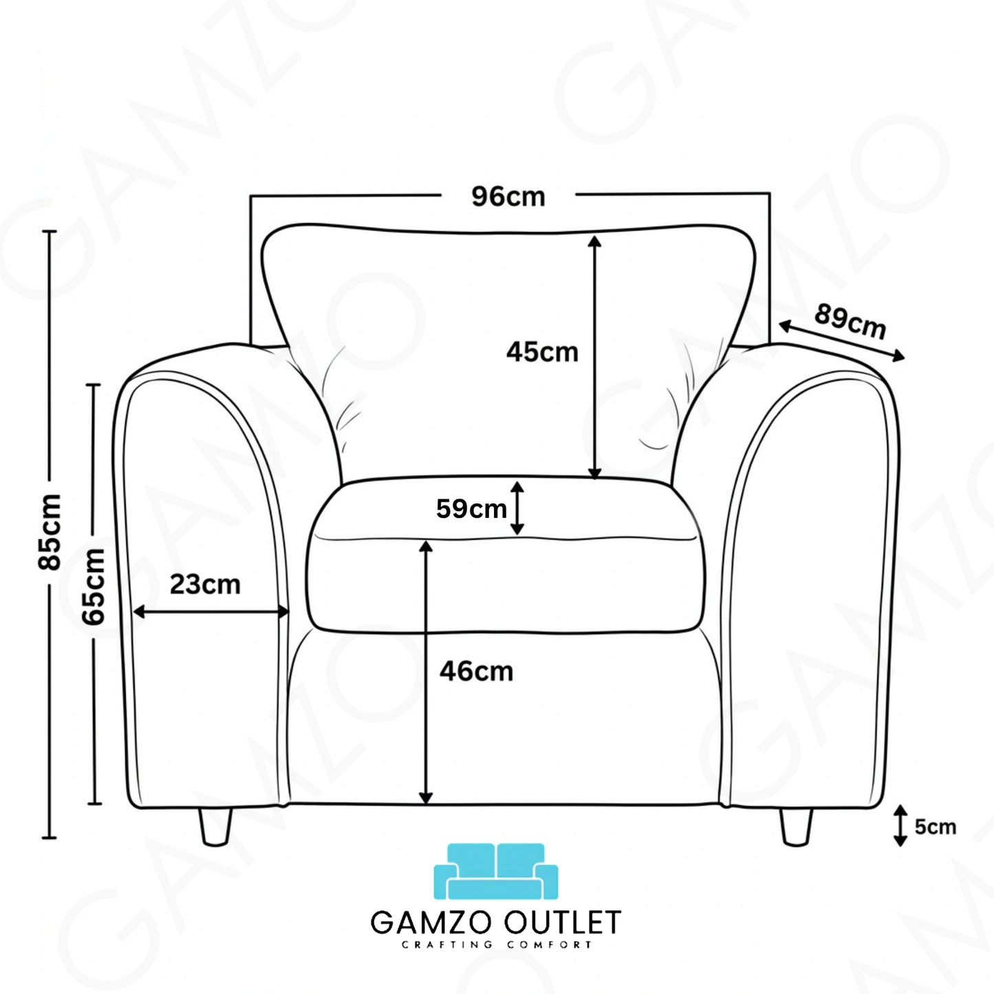 Cream Armchair