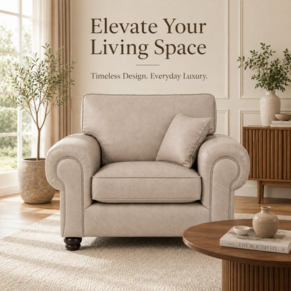 Cream Armchair