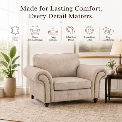 Cream Armchair