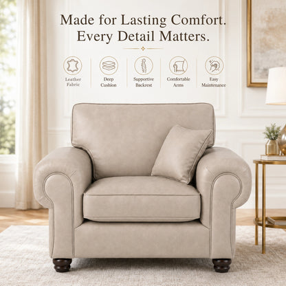Cream Armchair