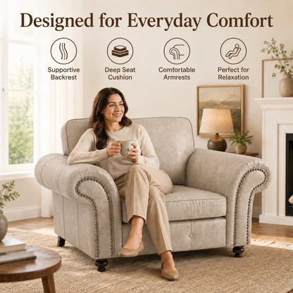Cream Armchair
