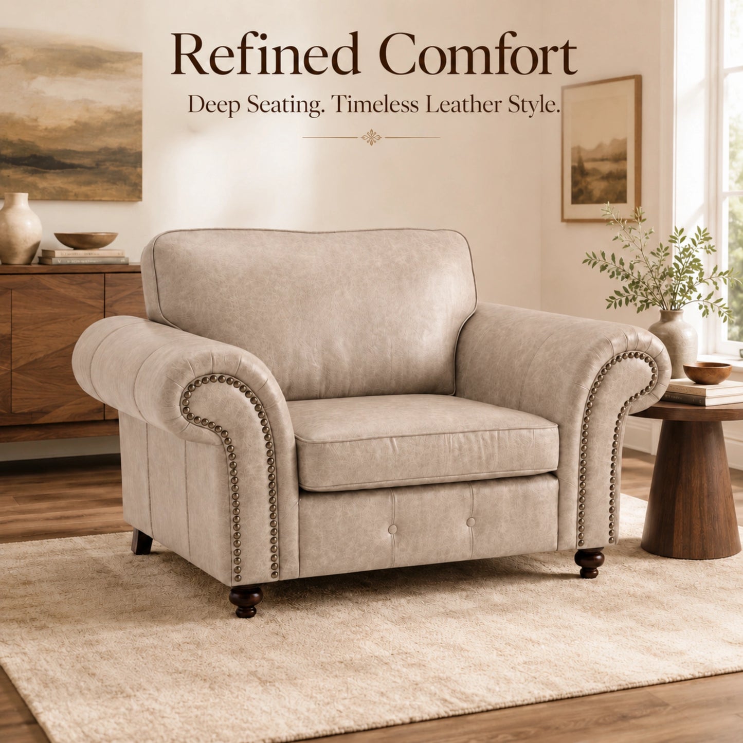 Cream Armchair