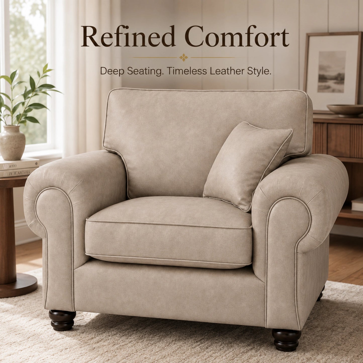 Cream Armchair