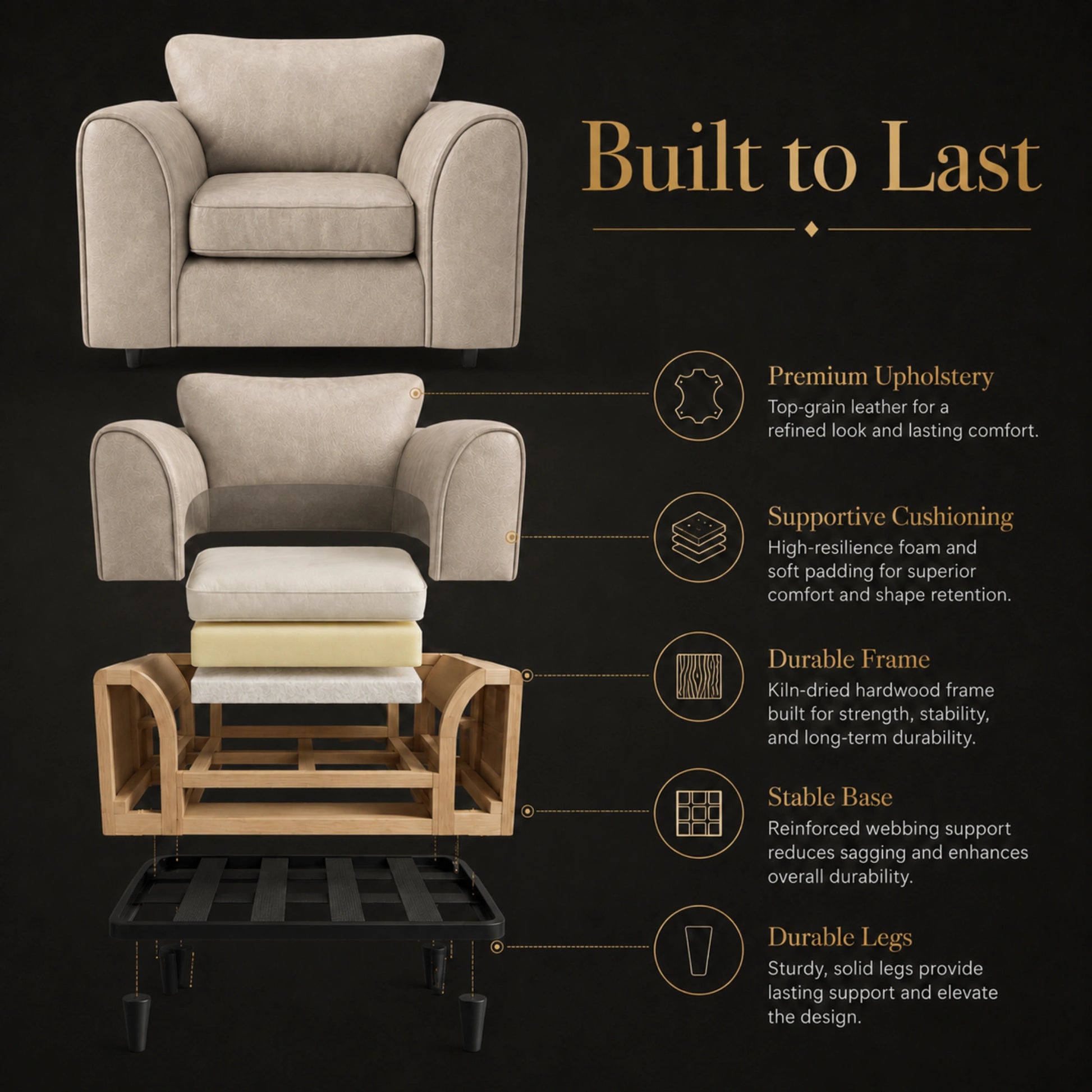 Cream Armchair