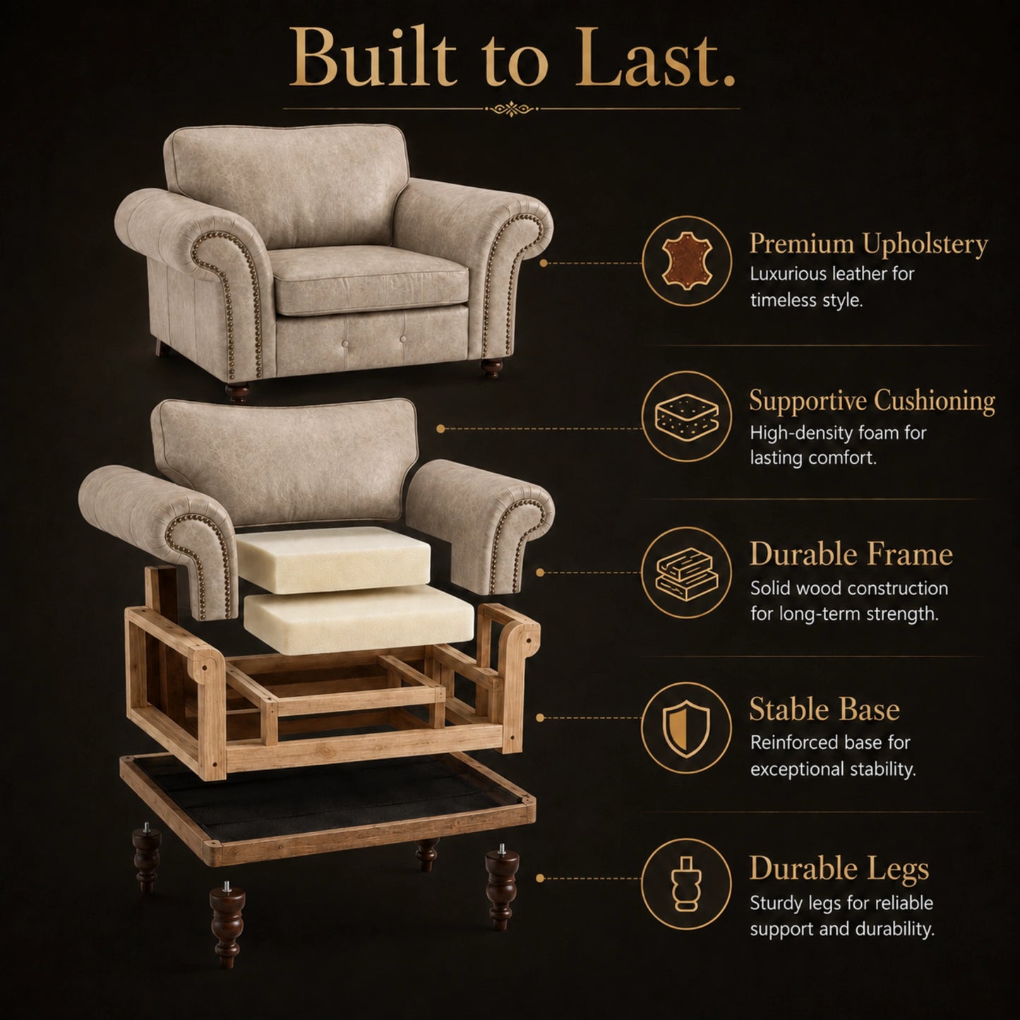 Cream Armchair