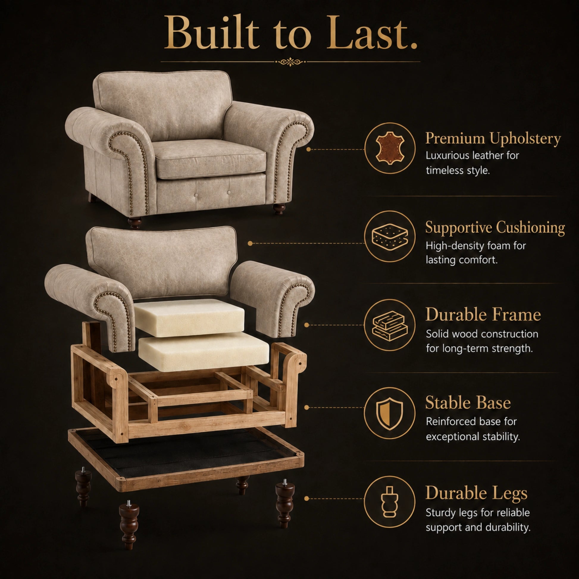 Cream Armchair