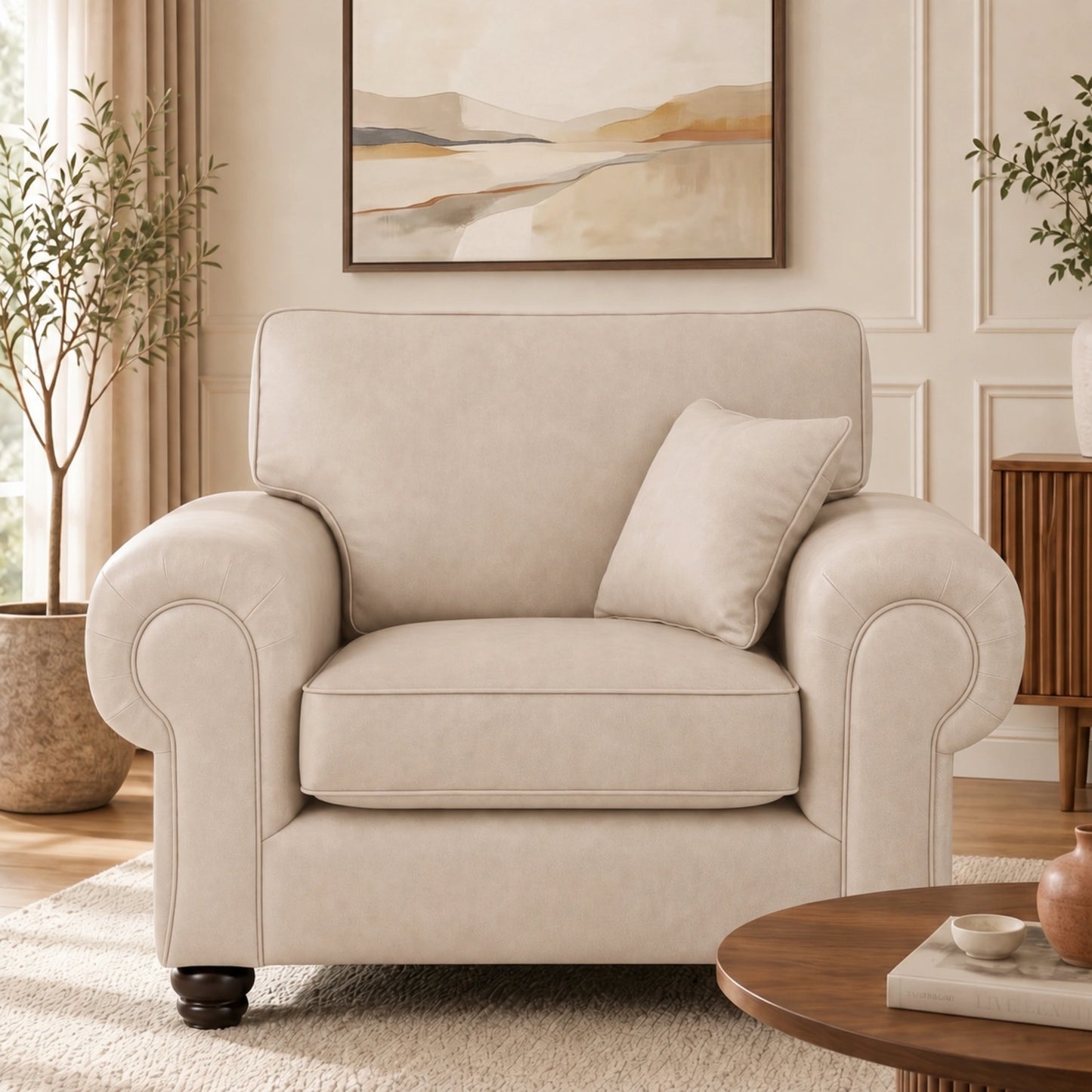 Cream-Armchair