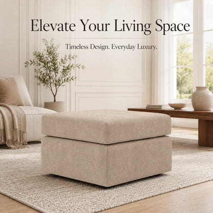Cream Footstool