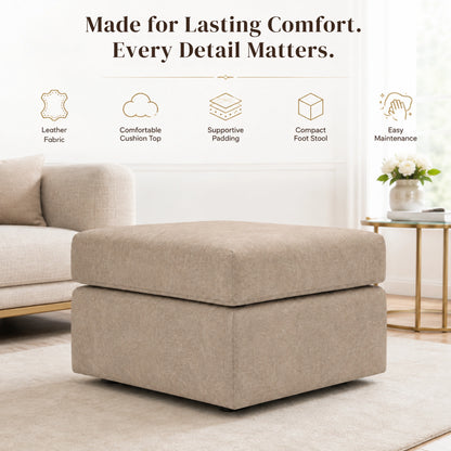 Cream Footstool