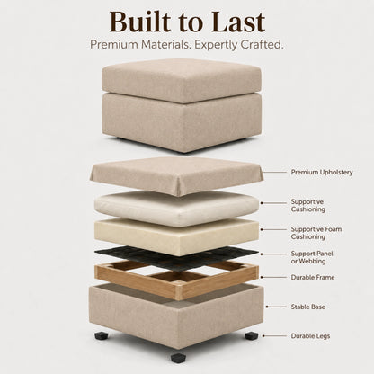  Cream Footstool