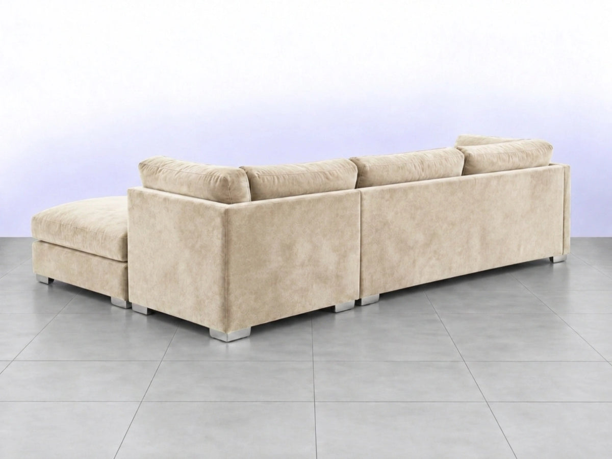 Cream-colored U-shaped cushion from Gamzo Outlet, designed for comfortable support and ergonomic seating.
