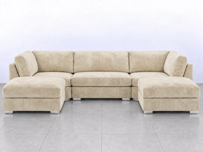 Cream U-shape cushion from Gamzo Outlet, featuring soft fabric and ergonomic design for comfortable seating support.
