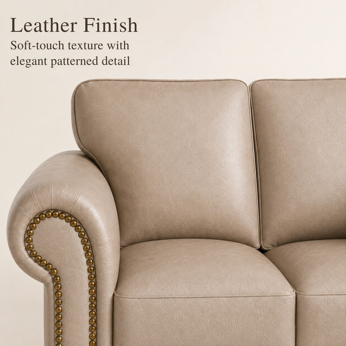 Cream 5 Seater Left hand facing
