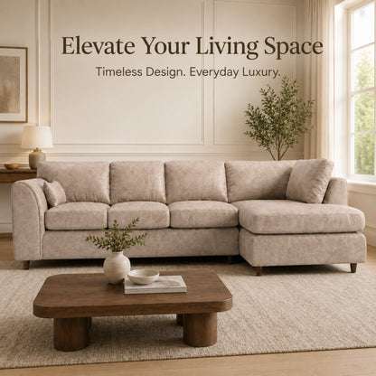 Cream | 5 Seater | Right Hand Facing
