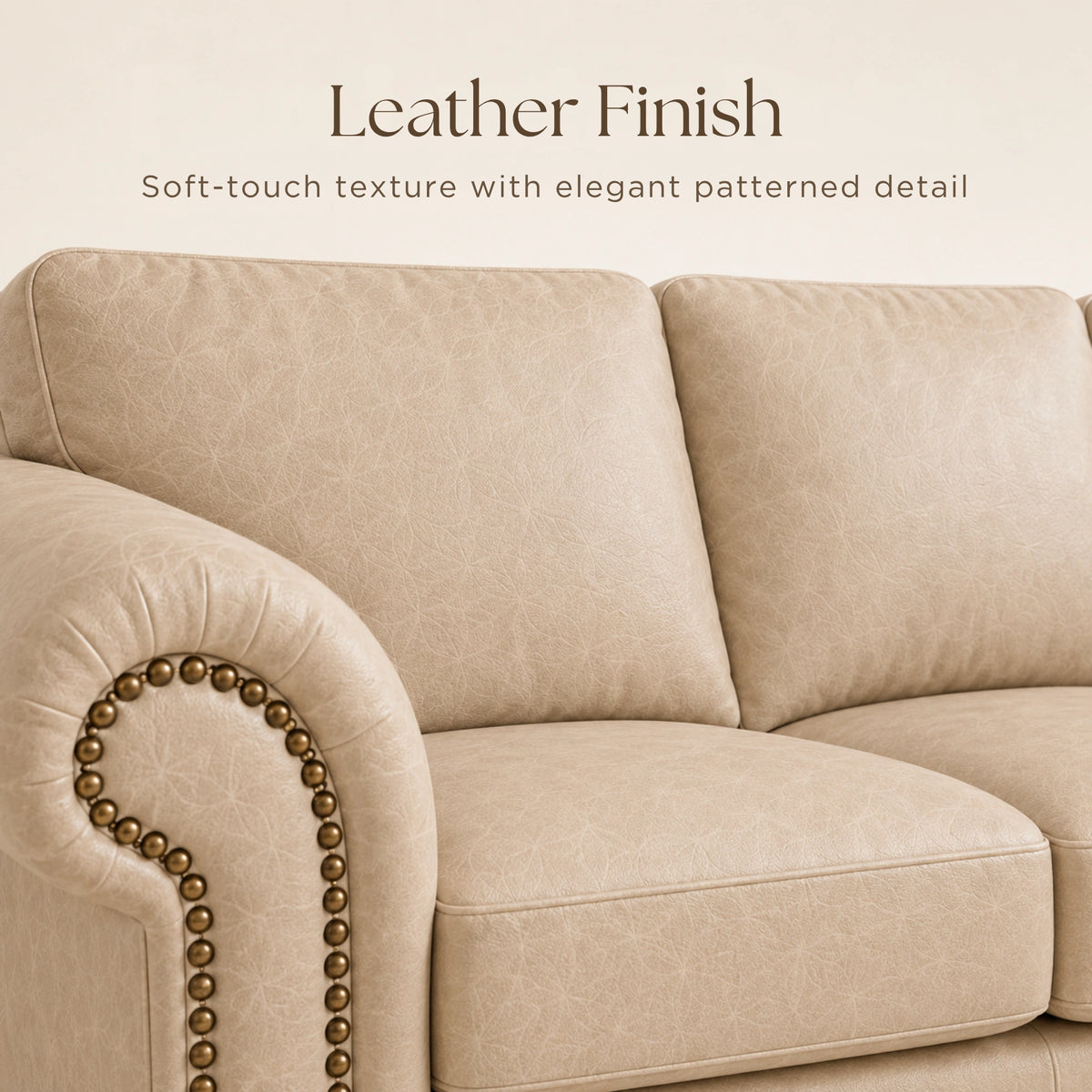 Cream 5 Seater Right  hand facing