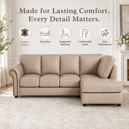 Cream 5 Seater Right  hand facing