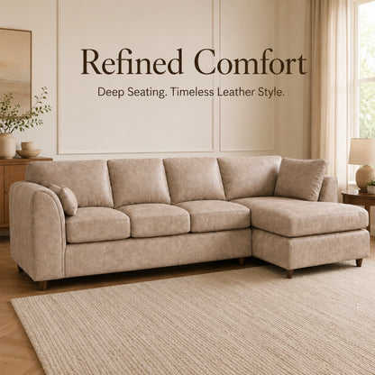 Cream | 5 Seater | Right Hand Facing