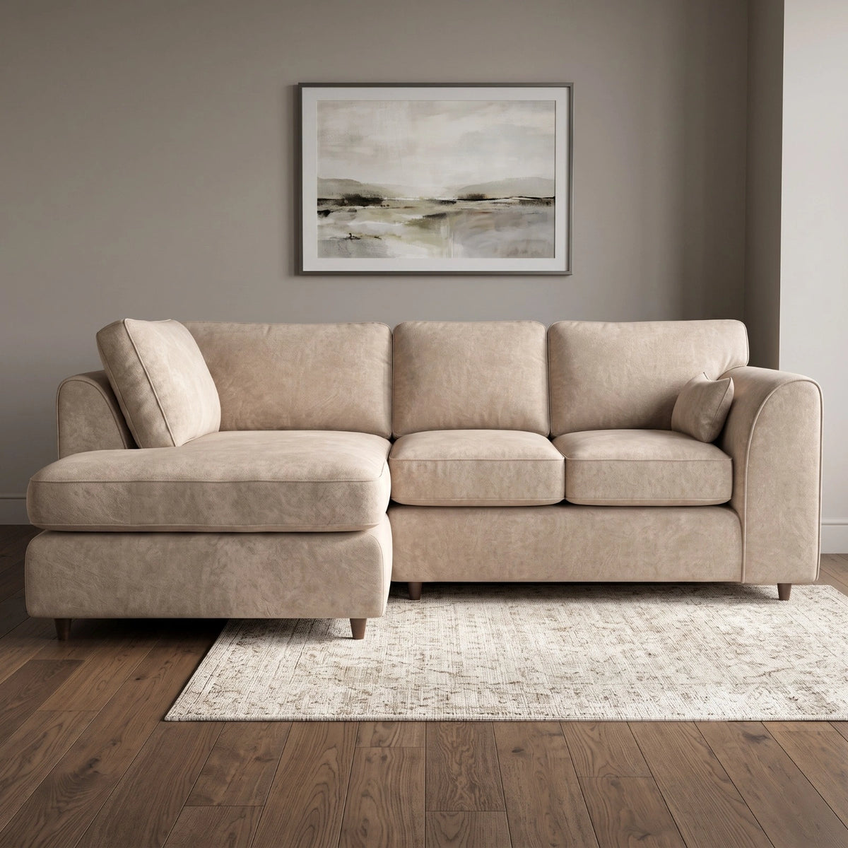 Cream | 4 Seater | Left Hand Facing