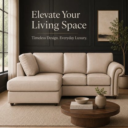 Cream 4 Seater Left hand facing