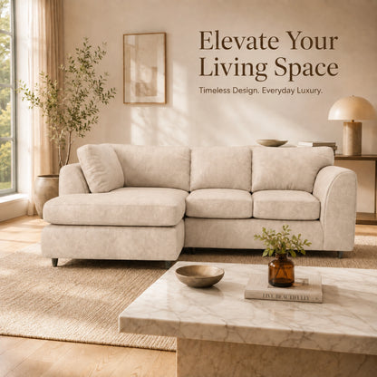 Cream | 4 Seater | Left Hand Facing