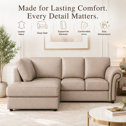 Cream 4 Seater Left hand facing