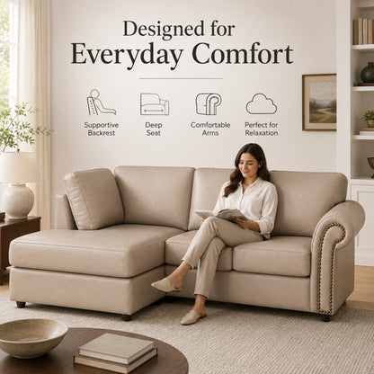  Cream 4 Seater Left hand facing
