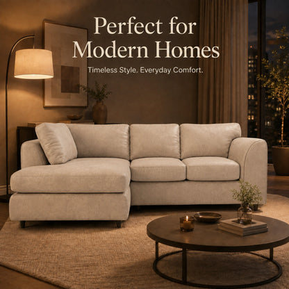 Cream | 4 Seater | Left Hand Facing