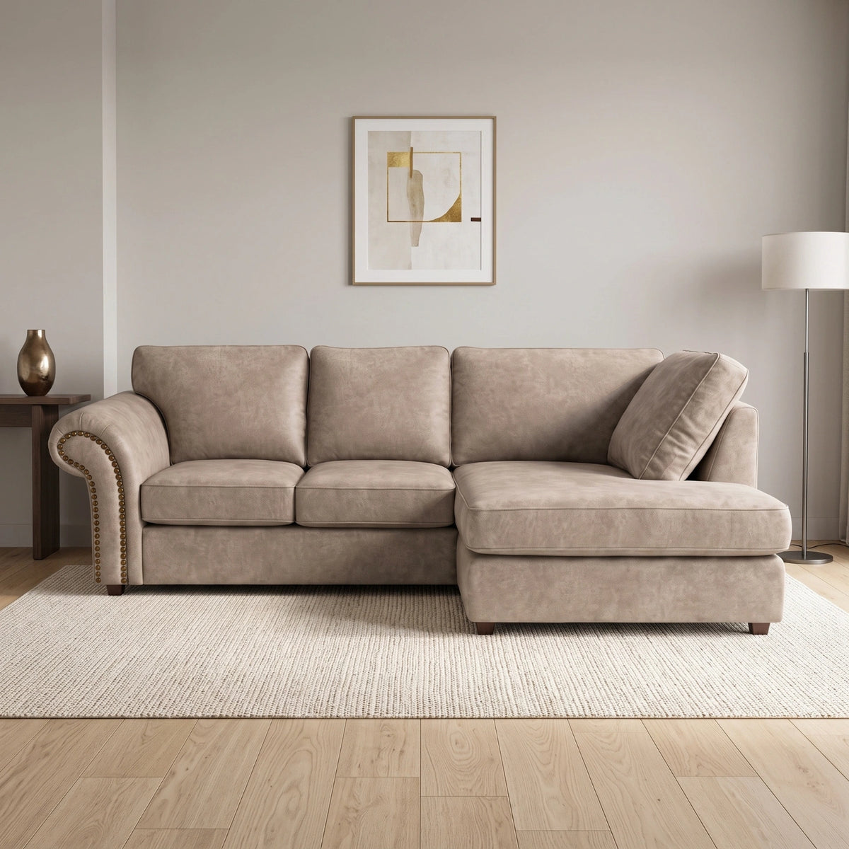Cream 4 Seater Right hand facing