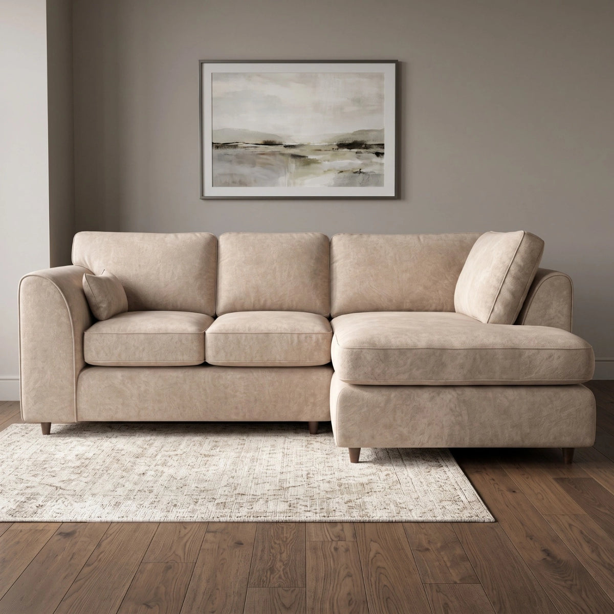 Cream | 4 Seater | Right Hand Facing